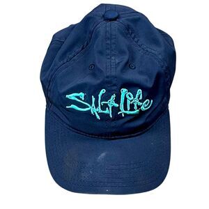 Salt Life Navy Blue Adjustable Youth Cap Baseball Hat